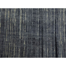 Load image into Gallery viewer, 10&#39;1&quot;x14&#39;2&quot; Gray and Black, Densely Woven Pure Wool, Hand Knotted Modern Ombre Design, Oriental Rug FWR451512