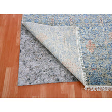 Load image into Gallery viewer, 9&#39;x12&#39;4&quot; Storm Gray, Natural Dyes, Tone on Tone, Obscured and Subtle Motif, Organic Wool, Hand Knotted, Soft pile, Oriental Rug FWR451836