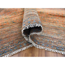 Load image into Gallery viewer, 10&#39;3&quot;x14&#39; Orange, Modern Chiaroscuro Collection Hand Knotted Thick and Plush, Pure Wool Oriental Rug FWR474120