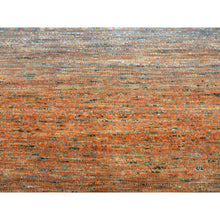 Load image into Gallery viewer, 10&#39;3&quot;x14&#39; Orange, Modern Chiaroscuro Collection Hand Knotted Thick and Plush, Pure Wool Oriental Rug FWR474120