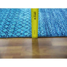 Load image into Gallery viewer, 10&#39;x14&#39;1&quot; Denim Blue, Modern Chiaroscuro Collection, Hand Knotted, Thick and Plush, Pure Wool Oriental Rug FWR474228