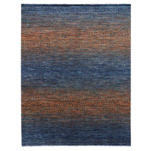 Load image into Gallery viewer, 8&#39;2&quot;x10&#39;5&quot; Orange, Pure Wool Hand Knotted, Modern Chiaroscuro Collection Thick and Plush, Oriental Rug FWR474990