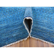 Load image into Gallery viewer, 10&#39;x14&#39;3&quot; Oceanic Blue, Modern Chiaroscuro Collection, Thick and Plush Pure Wool Hand Knotted, Oriental Rug FWR475032