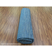 Load image into Gallery viewer, 10&#39;x14&#39;3&quot; Oceanic Blue, Modern Chiaroscuro Collection, Thick and Plush Pure Wool Hand Knotted, Oriental Rug FWR475032