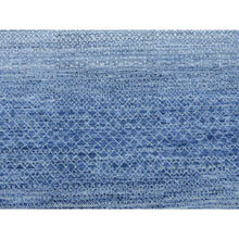 Load image into Gallery viewer, 10&#39;x14&#39;1&quot; Blue, Modern Chiaroscuro Collection, Thick and Plush Pure Wool Hand Knotted, Oriental Rug FWR475050
