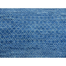 Load image into Gallery viewer, 10&#39;x14&#39;4&quot; Light Blue, Pure Wool Hand Knotted, Modern Chiaroscuro Collection Thick and Plush, Oriental Rug FWR475080