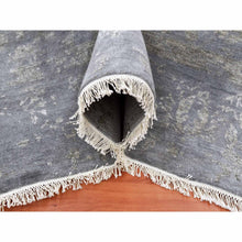 Load image into Gallery viewer, 8&#39;10&quot;x11&#39;8&quot; Davy&#39;s Gray, Hand Knotted Broken Erased Persian Tabriz Design, Wool and Silk, Oriental Rug FWR475662