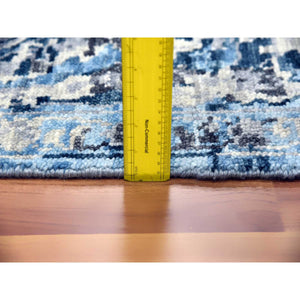 9'2"x12'4" Ash Gray, Modern Tabriz Design Soft and Supple, Pure Wool Hand Knotted, Oriental Rug FWR475824