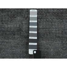 Load image into Gallery viewer, 5&#39;1&quot;x7&#39;1&quot; Gray, Hand Knotted Grass Design, Densely Woven Tone on Tone, Soft Pile Wool and Silk, Oriental Rug FWR476004