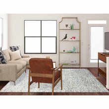 Load image into Gallery viewer, 8&#39;x10&#39;1&quot; Beige, Thick and Plush Hand Knotted, Undyed Natural Wool Organic Salt and Pepper Design, Oriental Rug FWR476262