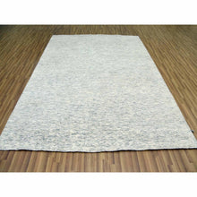 Load image into Gallery viewer, 8&#39;x10&#39;1&quot; Beige, Thick and Plush Hand Knotted, Undyed Natural Wool Organic Salt and Pepper Design, Oriental Rug FWR476262