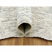 Load image into Gallery viewer, 8&#39;x10&#39;1&quot; Beige, Thick and Plush Hand Knotted, Undyed Natural Wool Organic Salt and Pepper Design, Oriental Rug FWR476262