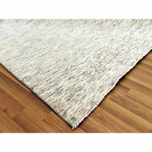 Load image into Gallery viewer, 8&#39;x10&#39;1&quot; Beige, Thick and Plush Hand Knotted, Undyed Natural Wool Organic Salt and Pepper Design, Oriental Rug FWR476262