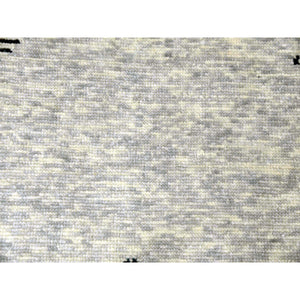 11'10"x15'2" Gainsboro Gray, Geometric Art Deco Collection Soft to the Touch, Pure Wool Hand Knotted, Oversized Oriental Rug FWR476394