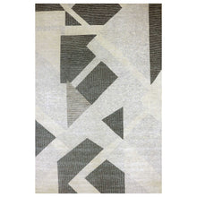 Load image into Gallery viewer, 12&#39;1&quot;x18&#39; Gainsboro Gray, Geometric Art Deco Collection Soft to the Touch, Extra Soft Wool Hand Knotted, Oversized Oriental Rug FWR476406