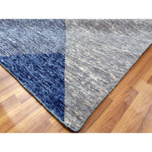 Load image into Gallery viewer, 12&#39;x15&#39;5&quot; Beau Blue, Hand Knotted Geometric Art Deco Collection, Soft to the Touch 100% Wool, Oversized Oriental Rug FWR476424