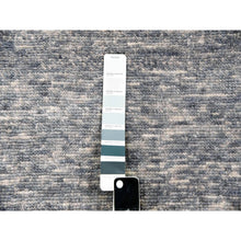 Load image into Gallery viewer, 12&#39;x15&#39;5&quot; Beau Blue, Hand Knotted Geometric Art Deco Collection, Soft to the Touch 100% Wool, Oversized Oriental Rug FWR476424
