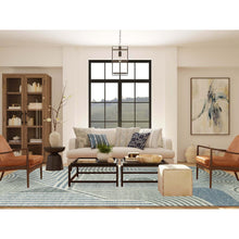 Load image into Gallery viewer, 9&#39;1&quot;x12&#39;1&quot; Steel Blue, Pure Wool Hand Knotted, Geometric Art Deco Collection Soft to the Touch, Oriental Rug FWR476466