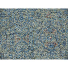 Load image into Gallery viewer, 8&#39;x10&#39; Blue, Tone on tone Obscured and Subtle Collection, Soft pile, 100% Wool,Hand Knotted, Oriental Rug FWR476634