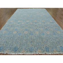Load image into Gallery viewer, 11&#39;10&quot;x17&#39;10&quot; Blue, Oversize Natural Dyes, Tone on tone Obscured and Subtle Collection, Pure Wool, Hand Knotted, Soft pile, Oriental Rug FWR476646