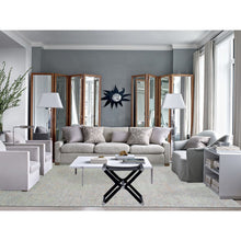 Load image into Gallery viewer, 10&#39;x14&#39; Green, Tone on tone Obscured and Subtle Collection, Soft Luxurious Wool Hand Knotted, Oriental Rug FWR476652