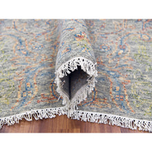 Load image into Gallery viewer, 10&#39;x14&#39; Green, Tone on tone Obscured and Subtle Collection, Soft Luxurious Wool Hand Knotted, Oriental Rug FWR476652
