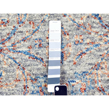 Load image into Gallery viewer, 10&#39;x14&#39; Green, Tone on tone Obscured and Subtle Collection, Soft Luxurious Wool Hand Knotted, Oriental Rug FWR476652