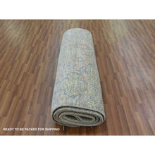 Load image into Gallery viewer, 10&#39;x14&#39; Green, Tone on tone Obscured and Subtle Collection, Soft Luxurious Wool Hand Knotted, Oriental Rug FWR476652