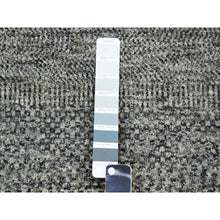Load image into Gallery viewer, 14&#39;2&quot;x14&#39;2&quot; Medium Gray, Natural Undyed Wool, Hand Knotted, Modern Grass Design, XL Square Oriental Rug FWR476712