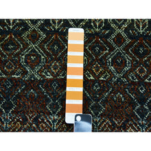 Load image into Gallery viewer, 8&#39;x8&#39; Rust Brown, 100% Plush Wool, Hand Knotted, Kohinoor Herat Small Geometric Repetitive Design, Round Oriental Rug FWR476736