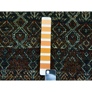8'x8' Rust Brown, 100% Plush Wool, Hand Knotted, Kohinoor Herat Small Geometric Repetitive Design, Round Oriental Rug FWR476736