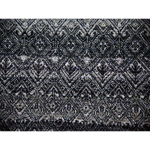 10'x13'10" Arsenic Gray, Hand Knotted, Kohinoor Herat Small Geometric Repetitive Design, 100% Plush Wool, Oriental Rug FWR476754