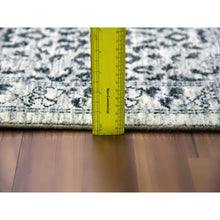 Load image into Gallery viewer, 9&#39;1&quot;x12&#39; Ghost White, Hand Knotted, Mamluk Dynasty, Tone on Tone Design, Undyed 100% Wool, Oriental Rug FWR476814