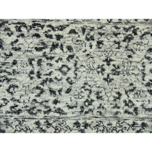 Load image into Gallery viewer, 8&#39;x9&#39;10&quot; Ghost White, Tone on Tone Design, Undyed 100% Wool, Hand Knotted, Mamluk Dynasty, Oriental Rug FWR476826