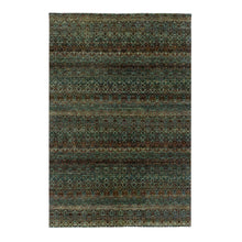 Load image into Gallery viewer, 6&#39;x9&#39;1&quot; Rust Brown, 100% Plush Wool, Hand Knotted, Kohinoor Herat Small Geometric Repetitive Design, Oriental Rug FWR476856