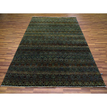 Load image into Gallery viewer, 6&#39;x9&#39;1&quot; Rust Brown, 100% Plush Wool, Hand Knotted, Kohinoor Herat Small Geometric Repetitive Design, Oriental Rug FWR476856