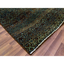 Load image into Gallery viewer, 6&#39;x9&#39;1&quot; Rust Brown, 100% Plush Wool, Hand Knotted, Kohinoor Herat Small Geometric Repetitive Design, Oriental Rug FWR476856