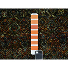 Load image into Gallery viewer, 5&#39;1&quot;x7&#39; Rust Brown, Kohinoor Herat Small Geometric Repetitive Design, 100% Plush Wool, Hand Knotted, Oriental Rug FWR476862