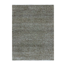 Load image into Gallery viewer, 5&#39;2&quot;x7&#39; Medium Gray, Natural Undyed Wool, Hand Knotted, Modern Grass Design, Oriental Rug FWR476868