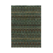 Load image into Gallery viewer, 4&#39;1&quot;x6&#39; Rust Brown, Kohinoor Herat Small Geometric Repetitive Design, 100% Plush Wool, Hand Knotted, Oriental Rug FWR476880
