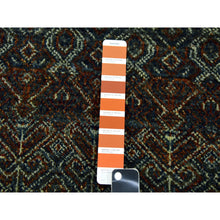 Load image into Gallery viewer, 2&#39;7&quot;x12&#39; Rust Brown, 100% Plush Wool, Hand Knotted, Kohinoor Herat Small Geometric Repetitive Design, Runner Oriental Rug FWR476928