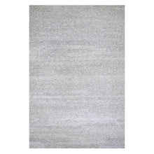 Load image into Gallery viewer, 14&#39;x18&#39; Rhino Gray, Tone on Tone, Hand Knotted, Modern Grass Design, Undyed Organic Wool, Oversized Oriental Rug FWR477060
