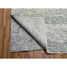 Load image into Gallery viewer, 14&#39;x18&#39; Rhino Gray, Tone on Tone, Hand Knotted, Modern Grass Design, Undyed Organic Wool, Oversized Oriental Rug FWR477060