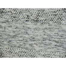 Load image into Gallery viewer, 14&#39;x18&#39; Rhino Gray, Tone on Tone, Hand Knotted, Modern Grass Design, Undyed Organic Wool, Oversized Oriental Rug FWR477060