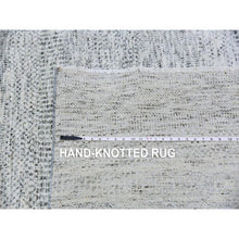 Load image into Gallery viewer, 14&#39;x18&#39; Rhino Gray, Tone on Tone, Hand Knotted, Modern Grass Design, Undyed Organic Wool, Oversized Oriental Rug FWR477060