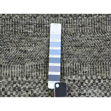 Load image into Gallery viewer, 12&#39;x12&#39;2&quot; Neutral Gray, Hand Knotted, Modern Grass Design, Natural Undyed Wool, Square Oriental Rug FWR477522
