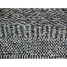 Load image into Gallery viewer, 14&#39;1&quot;x18&#39;2&quot; Spanish Gray, Tone on Tone, Pure Undyed Wool, Modern Grass Design, Hand Knotted, Oversized Oriental Rug FWR477528