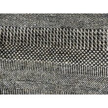 Load image into Gallery viewer, 8&#39;1&quot;x10&#39;3&quot; DavyÕs Gray, Dyed Densely Woven Tone on Tone, Soft to the Touch Wool and Silk, Hand Knotted Modern Grass Design, Oriental Rug FWR477684