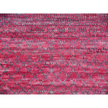 Load image into Gallery viewer, 9&#39;4&quot;x12&#39;2&quot; Desire Red, Modern Chiaroscuro Collection, Thick and Plush, Dyed, Natural Wool Hand Knotted, Oriental Rug FWR477870