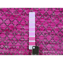 Load image into Gallery viewer, 7&#39;10&quot;x10&#39;1&quot; Taffy Pink, Dyed, Extra Soft Wool, Modern Chiaroscuro Collection, Thick and Plush Hand Knotted, Oriental Rug FWR477900